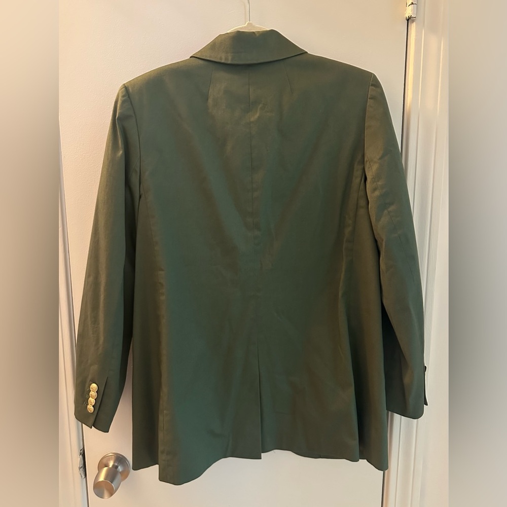 J. CREW Women’s Dark Olive Single-Button Blazer - Picture 2 of 5